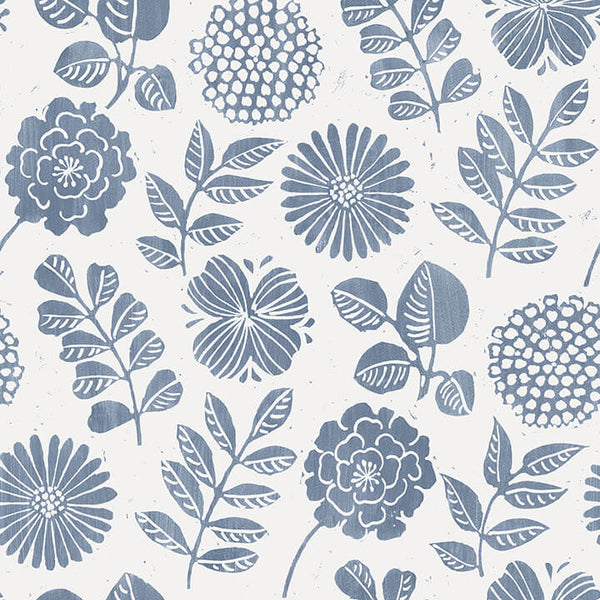 Inge, Denim Wallcoverings | Malibu Wallcovering