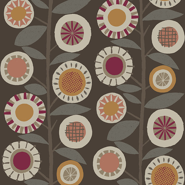 Sisu, Raspberry Wallcoverings | Malibu Wallcovering