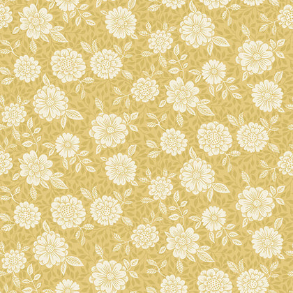 Lizette - Mustard Residential Wallcovering | Jeffrey Stevens