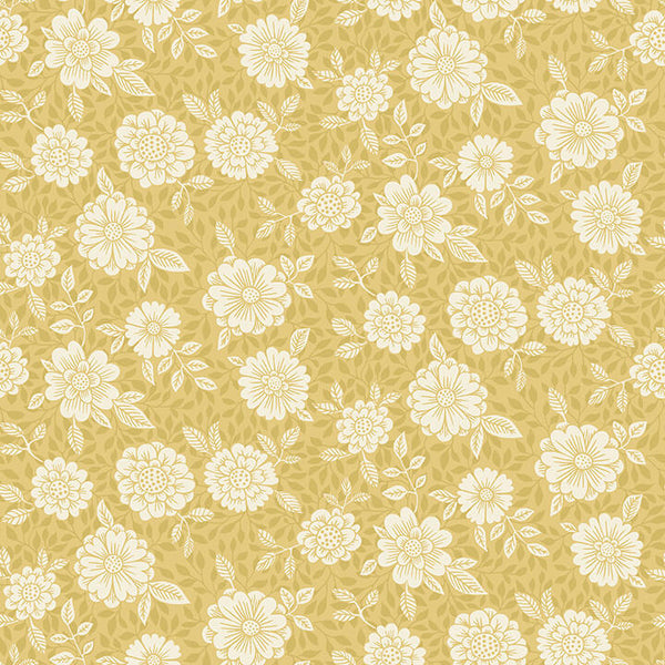 Lizette - Mustard Residential Wallcovering | Jeffrey Stevens
