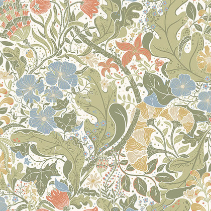 Elise - Cream Residential Wallcovering | Jeffrey Stevens