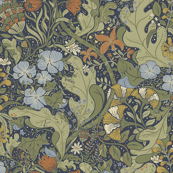 Elise - Indigo Residential Wallcovering | Jeffrey Stevens