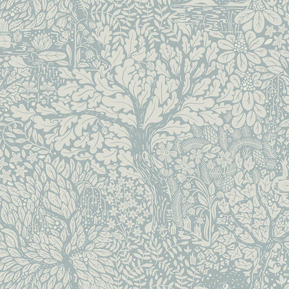 Olle - Light Blue Residential Wallcovering | Jeffrey Stevens
