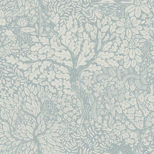 Olle - Light Blue Residential Wallcovering | Jeffrey Stevens