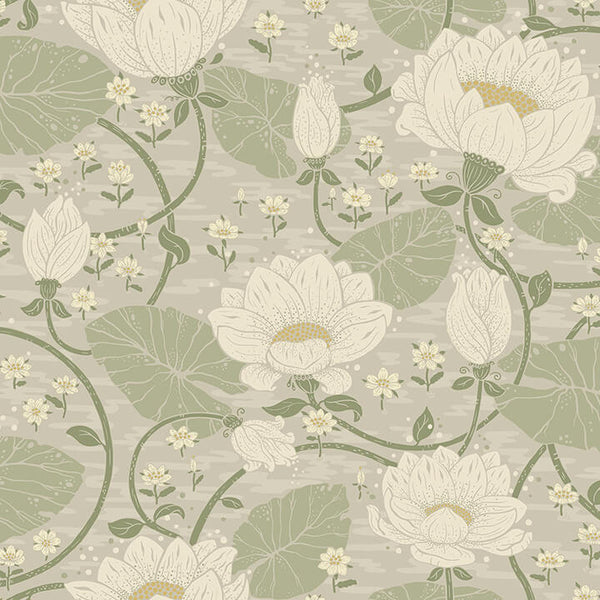 Eva, Light Grey Wallcoverings | Malibu Wallcovering