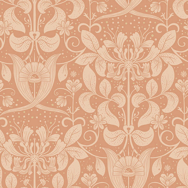 Berit - Coral Residential Wallcovering | Jeffrey Stevens