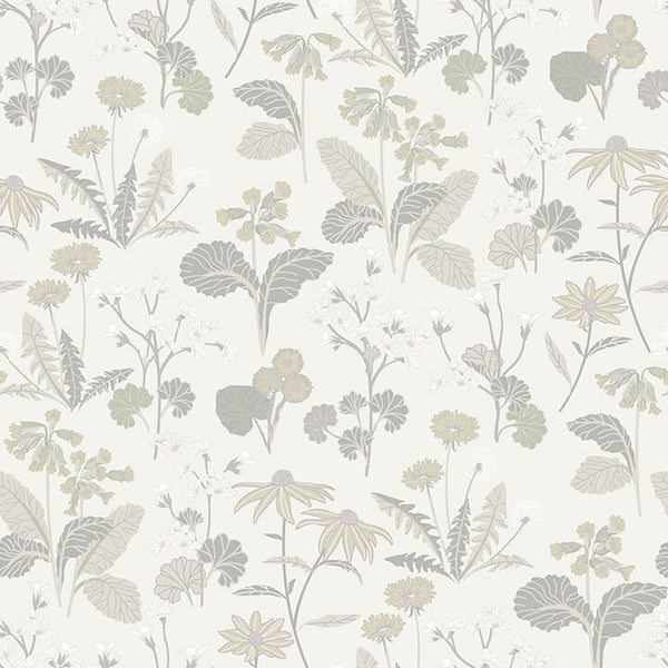 Magdalena, Light Grey Wallcoverings | Malibu Wallcovering