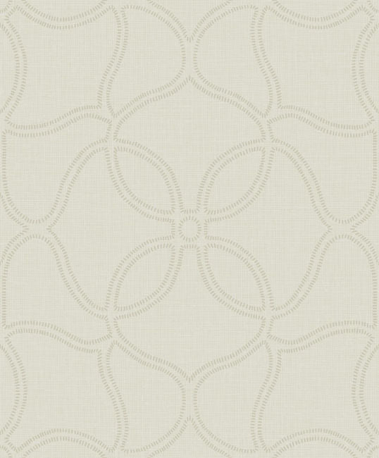 Simple Persian Allover - Alabaster and Tan Wallcovering | Malibu Wallcovering