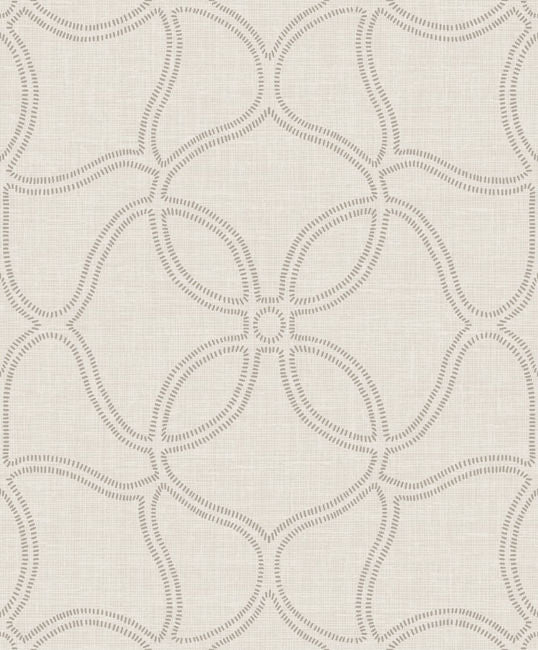 Simple Persian Allover - Taupe and Cream Wallcovering | Malibu Wallpaper