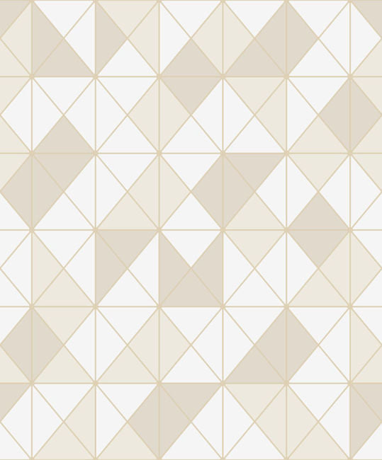 Metallic Geo Wallcovering | Malibu Wallpaper
