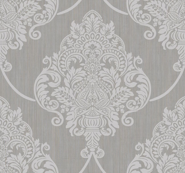 Raised Damask Wallcovering | Malibu Wallpaper