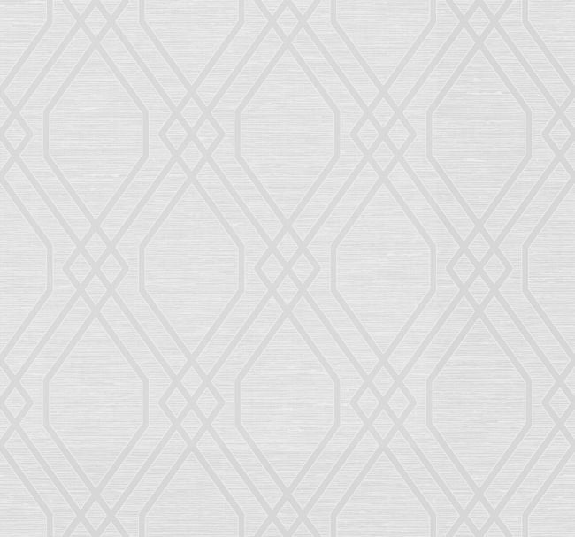 Diamond Geo with Textile Strings Wallcovering | Malibu Wallpaper
