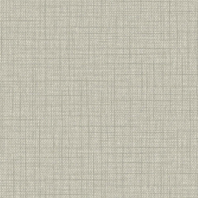 Woven Raffia - Light Pewter Wallcovering | Malibu Wallpaper