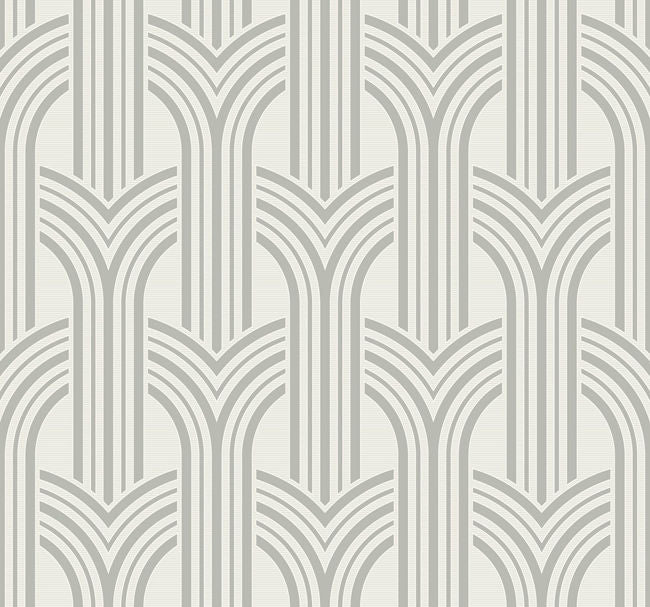 Broadway Arches - Chrome Wallcovering | Malibu Wallpaper