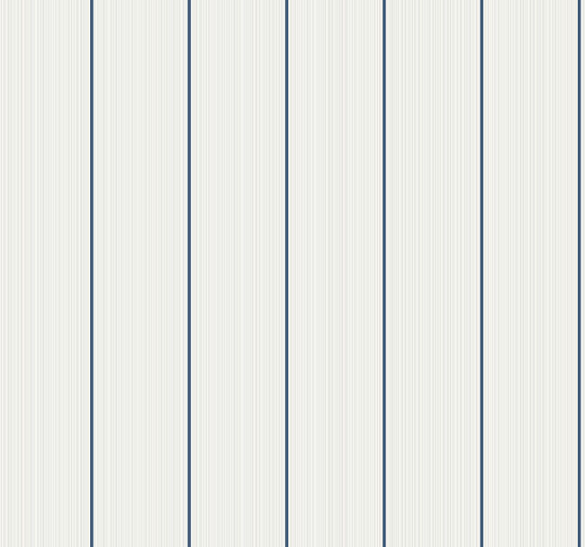 Rockefeller Stripe - Navy Boy Wallcovering | Malibu Wallpaper