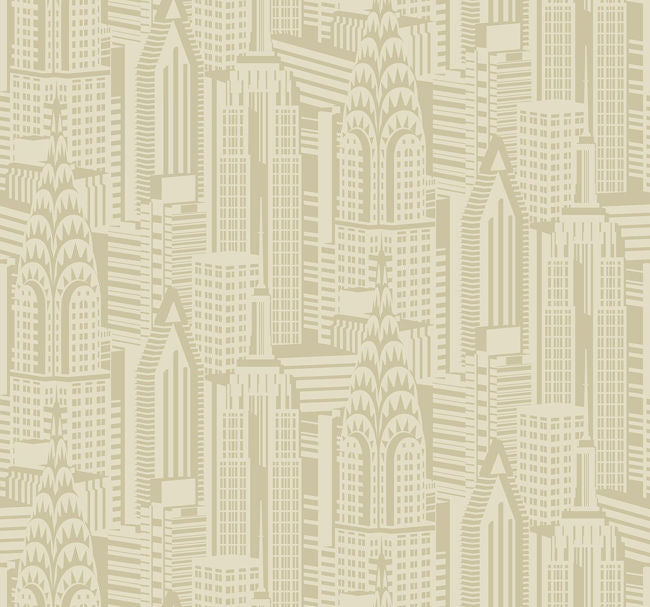 Manhattan Skyline - Aurum Wallcovering | Malibu Wallpaper