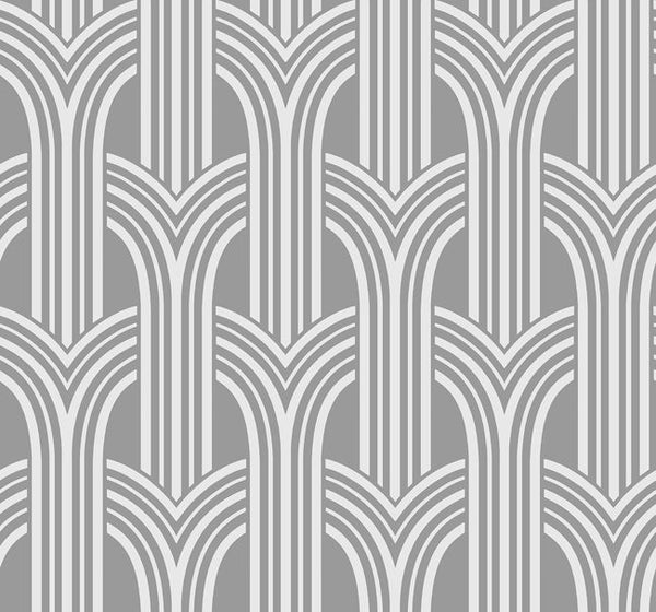 Deco Arches 165 - Driftwood Dune | Malibu Wallcovering