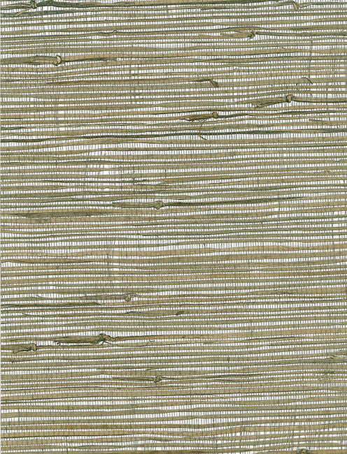 Triangle Grass - Gray, Metallic Silver, Neutrals Wallcovering | Malibu Wallpaper
