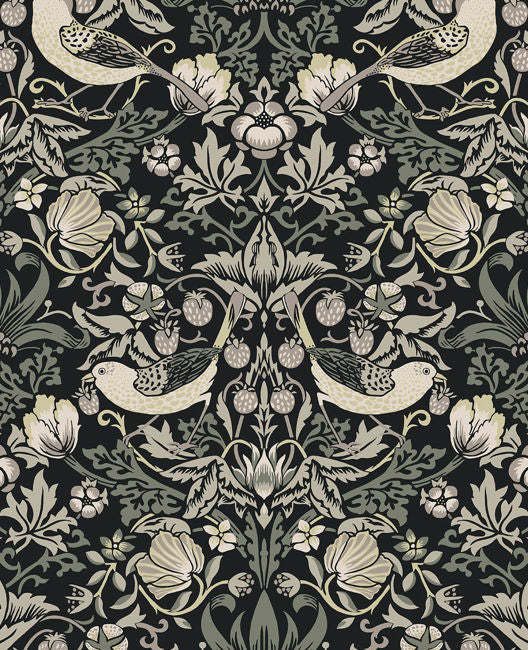Fragaria Garden - Blacksmith Wallcovering | Malibu Wallpaper