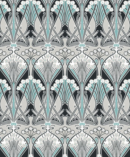 Sea Glass Trellis - Pacific Mist | Malibu Wallcovering