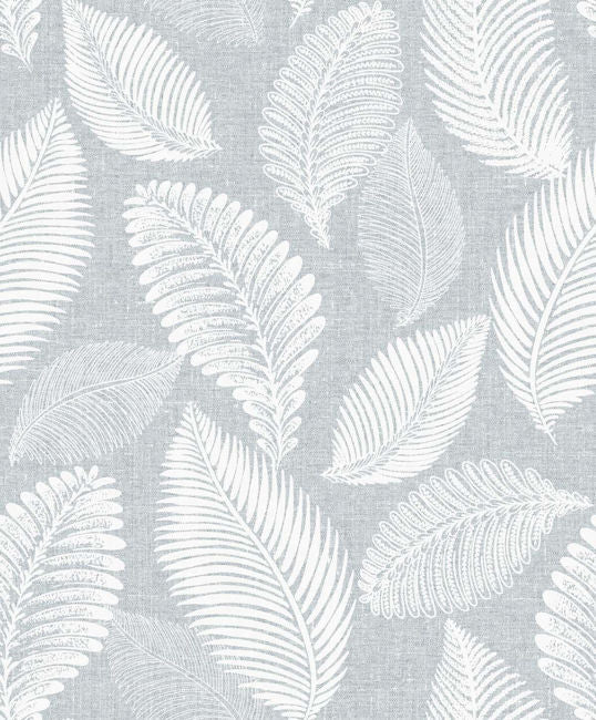 Leaf - Ice Wallcovering | Malibu Wallpaper
