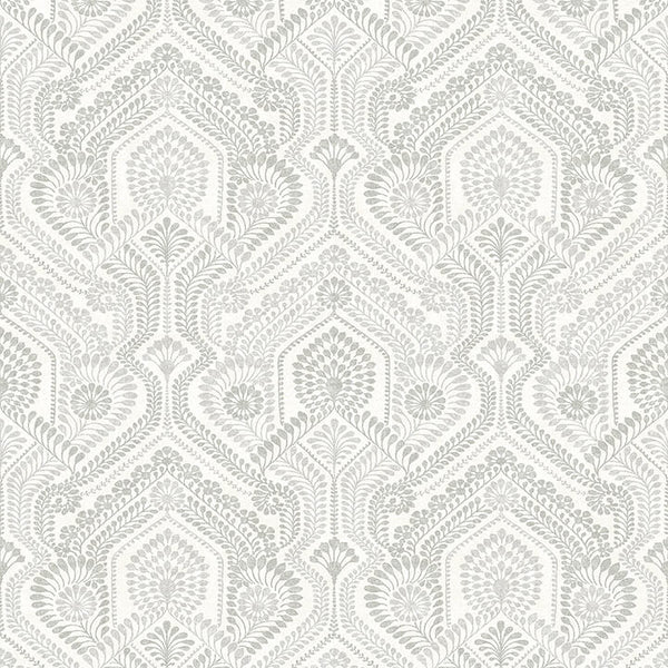 Fernback, Grey Wallcoverings | Malibu Wallcovering
