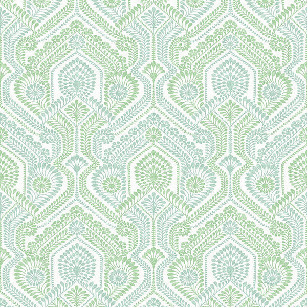 Fernback, Green Wallcoverings | Malibu Wallcovering