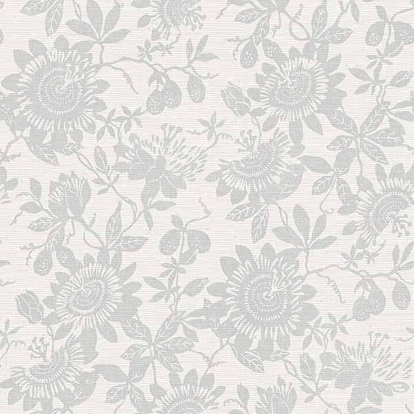 Helen, Light Grey Wallcoverings | Malibu Wallcovering