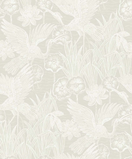 White Heron - Daylight Wallcovering | Malibu Wallpaper