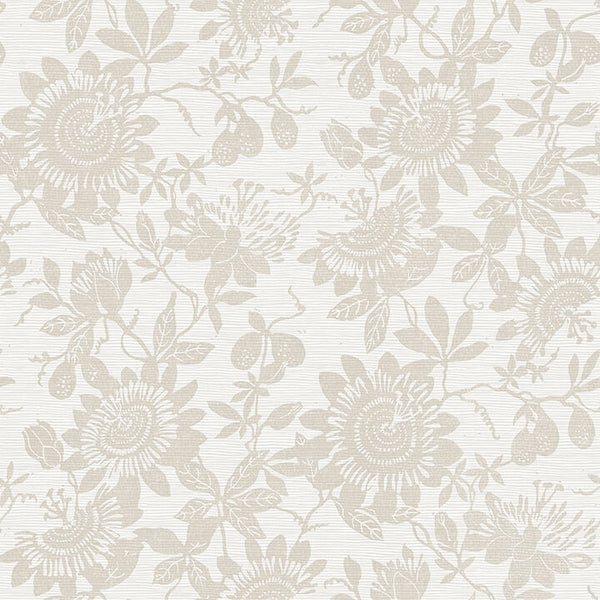 Helen, Taupe Wallcoverings | Malibu Wallcovering