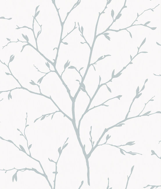 Branching Out - Slate Blue Wallcovering | Malibu Wallpaper