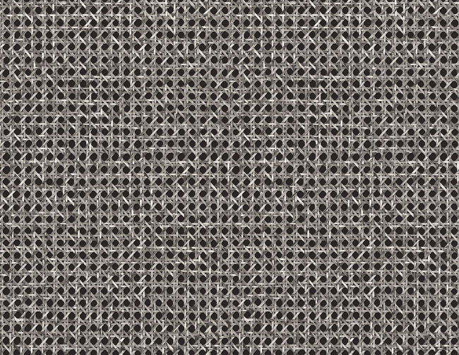 Mika - Coal Plaits Wallcovering | Malibu Wallpaper