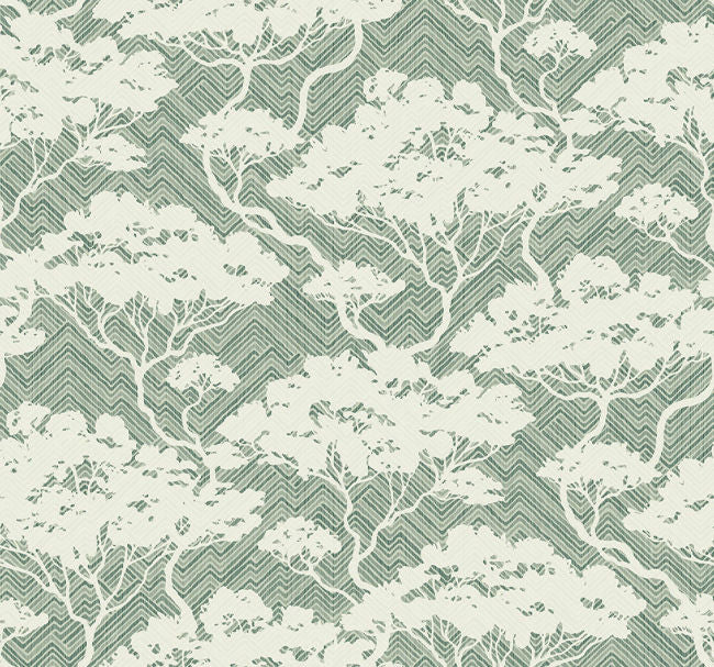 Nara - Wild Mint Wallcovering | Malibu Wallpaper