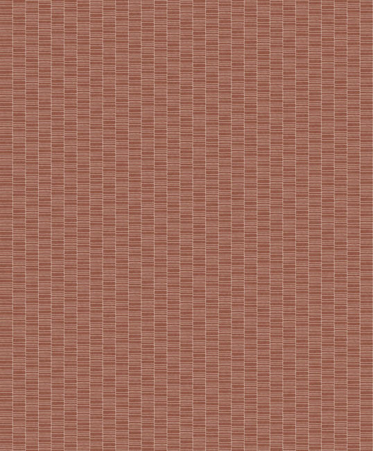Deco Spliced Stripe - Terra Cotta Wallcovering | Malibu Wallpaper