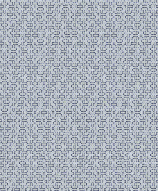 Capsule Geometric - Skylight & Navy Wallcovering | Malibu Wallpaper