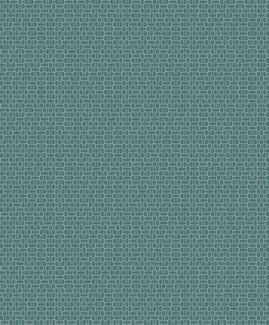 Capsule Geometric - Perry Teal Wallcovering | Malibu Wallpaper
