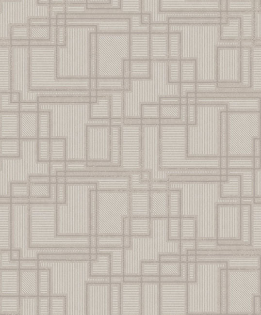 Bauhaus Cityscape - Laurent Grey Wallcovering | Malibu Wallpaper