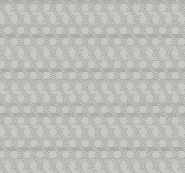 Cabana Wicker - Cove Gray Wallcovering | Malibu Wallpaper