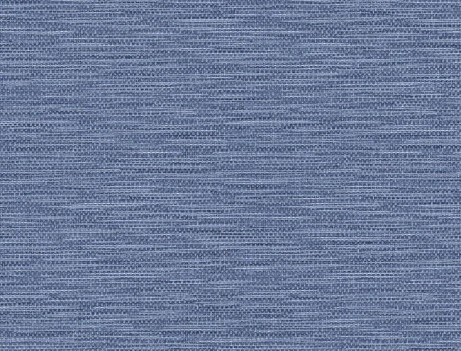 Faux Linen Weave - Coastal Blue Wallcovering | Malibu Wallpaper