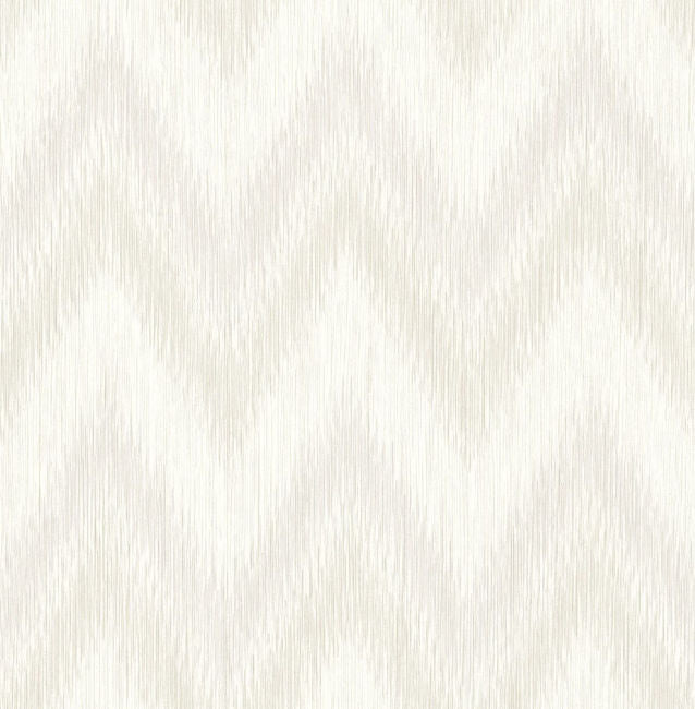 Regent Flamestitch Stringcloth - Winter Fog and Eggshell Wallcovering | Malibu Wallpaper