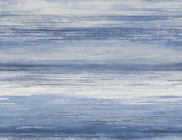 Sunset Stripes - Moody Blue and Frost Wallcovering | Malibu Wallcovering