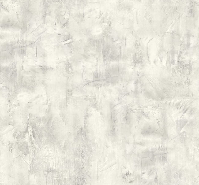 Rustic Stucco Faux - Metallic Silver and Snowstorm Wallcovering | Malibu Wallpaper