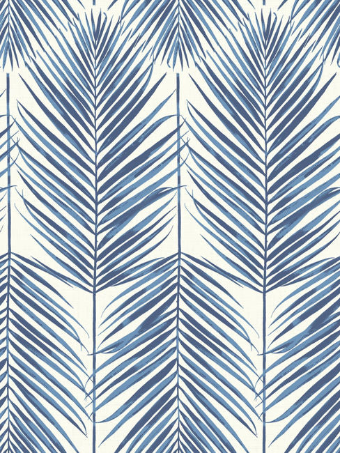 Paradise Palm - Coastal Blue Wallcovering | Malibu Wallcovering