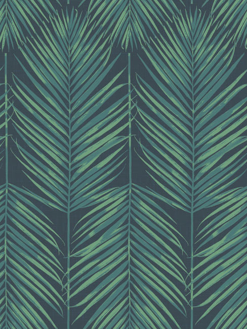 Paradise Palm - Tropic Midnight Wallcovering | Malibu Wallpaper