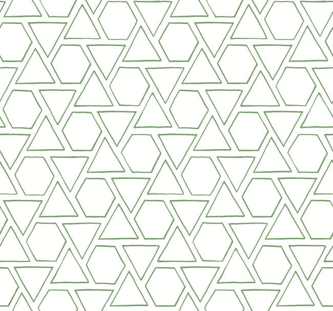 Sun Shapes - Greenery Wallcovering | Malibu Wallpaper
