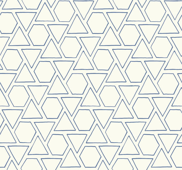 Sun Shapes - Coastal Blue Wallcovering | Malibu Wallcovering