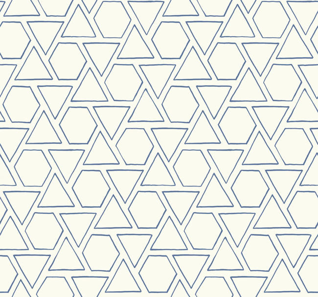 Sun Shapes - Coastal Blue Wallcovering | Malibu Wallpaper