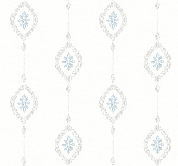Sand Dollar Stripe - Blue Oasis Wallcovering | Malibu Wallcovering