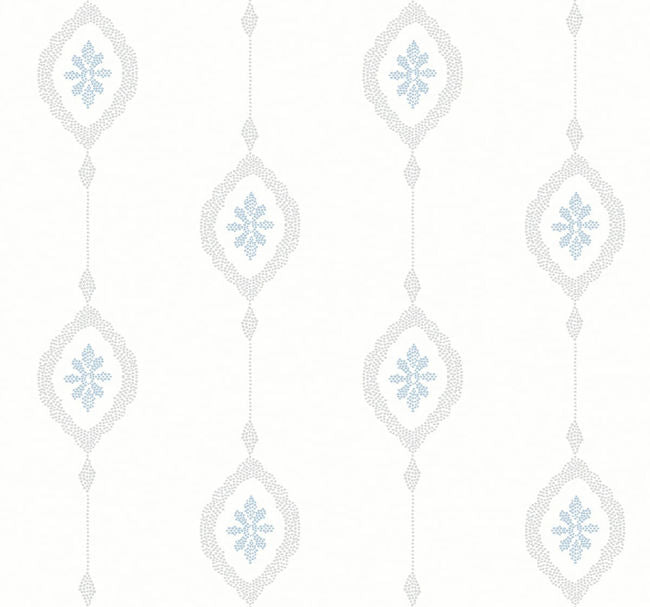 Sand Dollar Stripe - Blue Oasis Wallcovering | Malibu Wallpaper