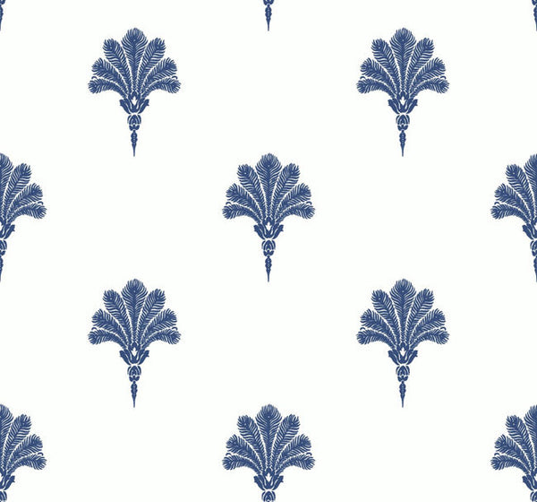 Summer Fan - Coastal Blue Wallcovering | Malibu Wallcovering